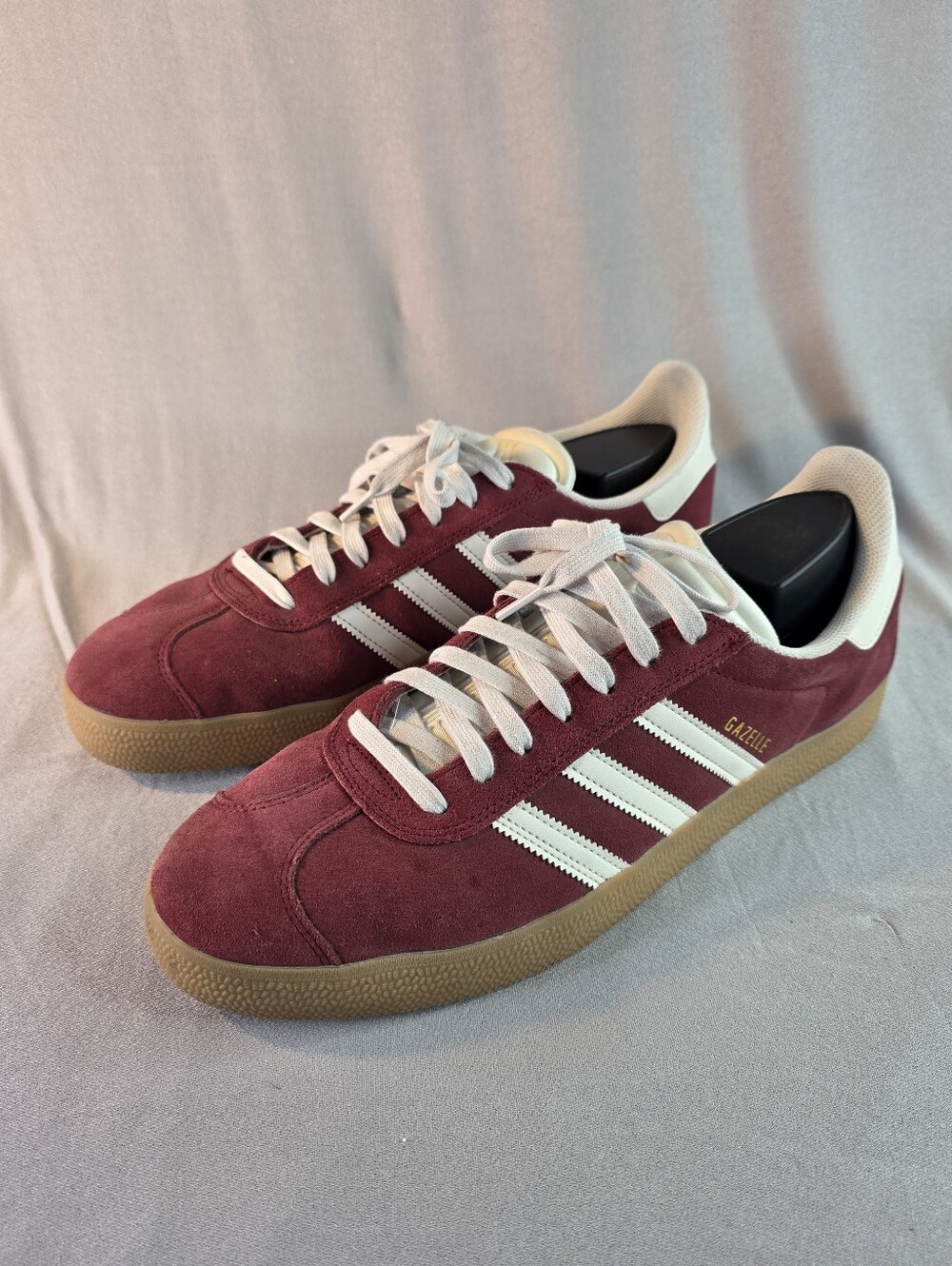 Adidas Gazelle Suede Burgundy Casual Skate Everyday Sneaker Shoe Men's Size 14